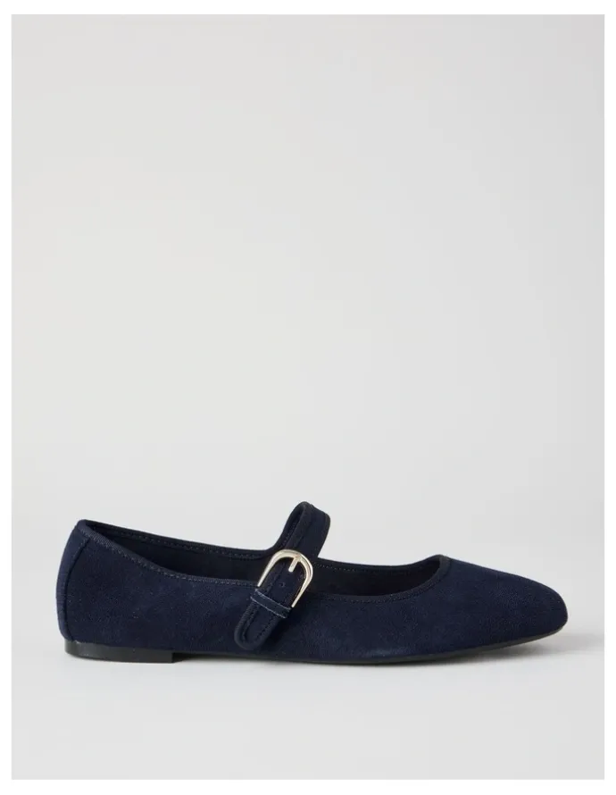 Regatta Trudy Flat Shoes in Navy Suede