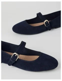 Regatta Trudy Flat Shoes in Navy Suede