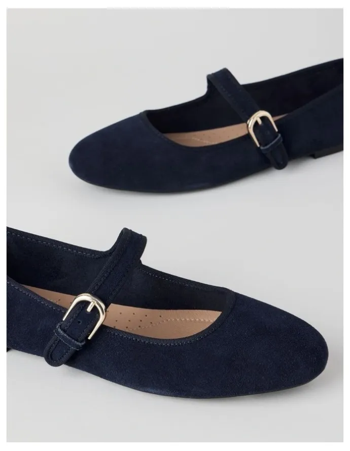 Regatta Trudy Flat Shoes in Navy Suede