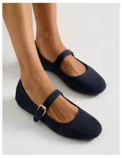 Regatta Trudy Flat Shoes in Navy Suede