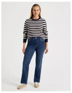 Regatta Wardrobe Staple Straight Jean In Mid Denim