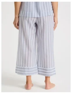 Regatta Woven 7/8 Sleep Pants in Winter Stripe