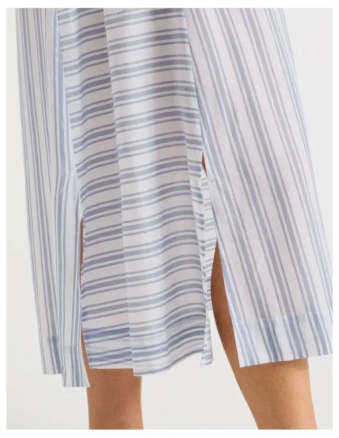 Regatta Woven Sleeveless Striped Long Nightie in Winter