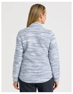 Regatta Zip Through Sweat Top With Princess Seams in Blue Spacedye