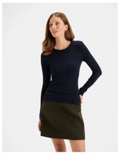 Review Amara Knit Top in Ink