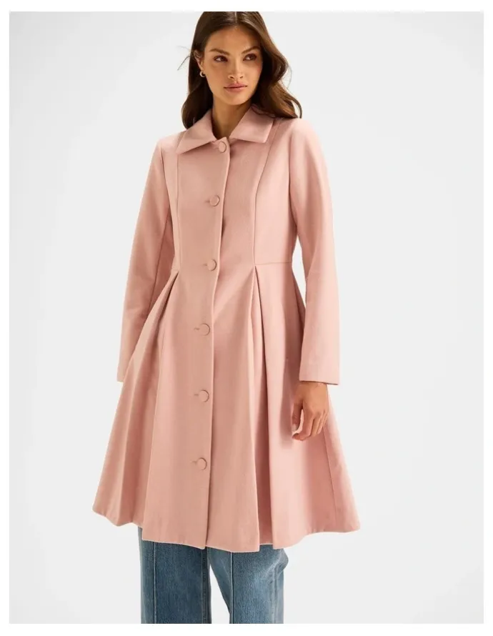 Review Bettina Coat in Soft Pink