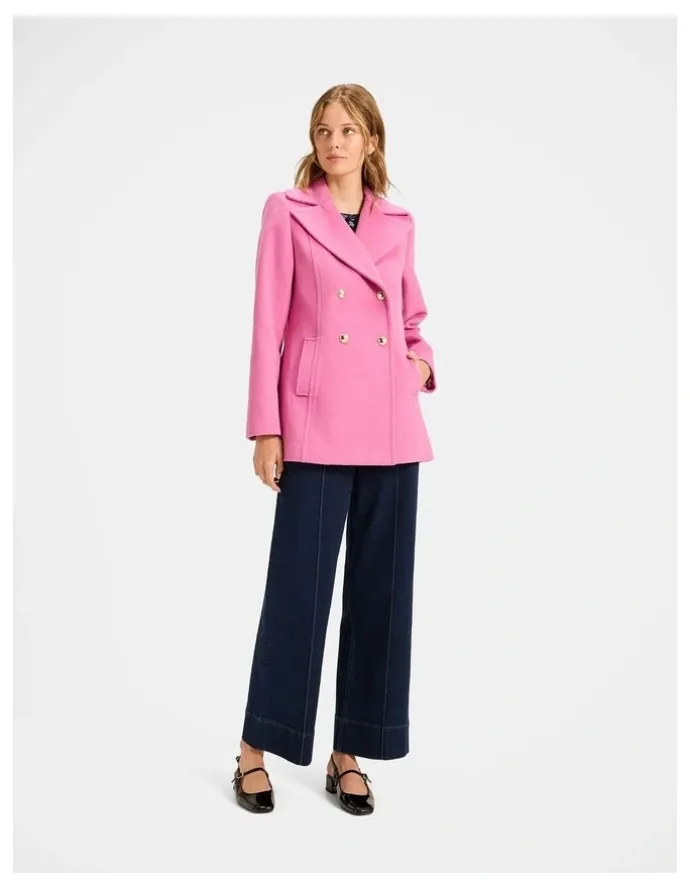 Review Blaire Peacoat in Fuchsia