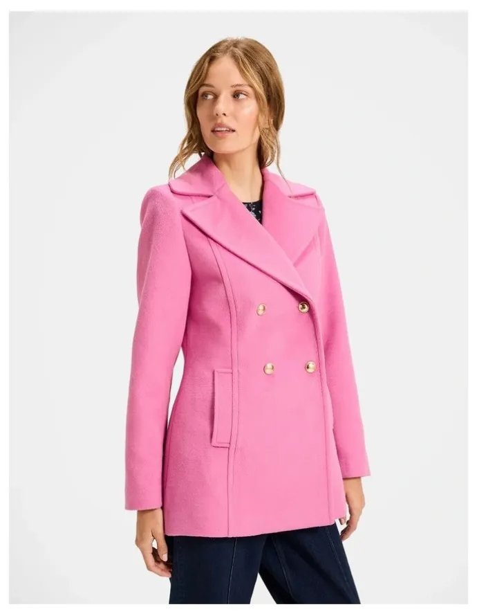 Review Blaire Peacoat in Fuchsia
