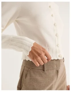 Review Cassia Cardigan in Ivory