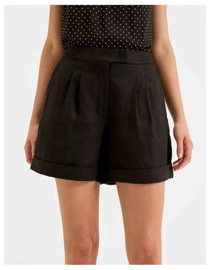 Review Celine Linen Shorts in Black