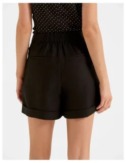 Review Celine Linen Shorts in Black