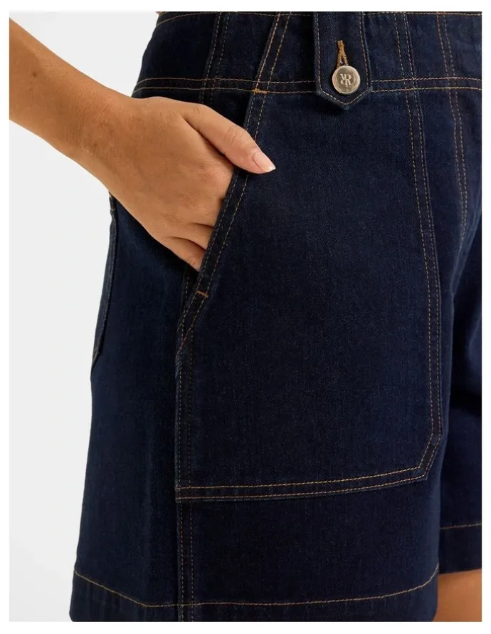 Review Farrah Denim Shorts in Indigo