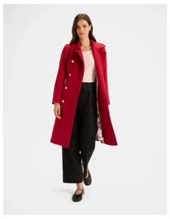 Review Ingrid Coat in Rouge