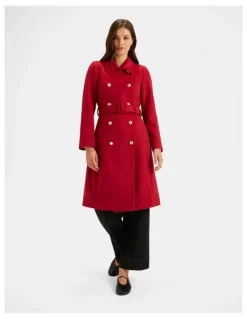 Review Ingrid Coat in Rouge