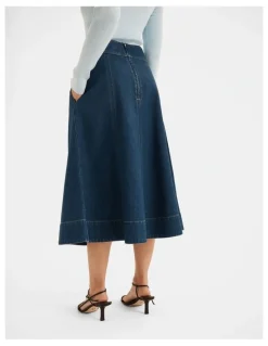 Review Isla Denim Midi Skirt
