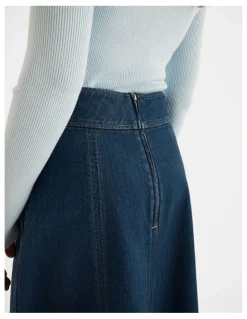 Review Isla Denim Midi Skirt
