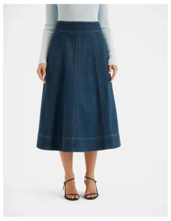 Review Isla Denim Midi Skirt
