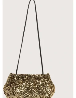 Review Liberty Sequin Clutch in Gold