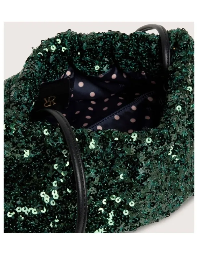 Review Liberty Sequin Clutch in Emerald