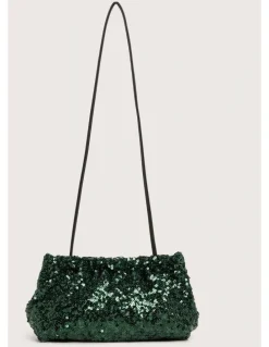 Review Liberty Sequin Clutch in Emerald