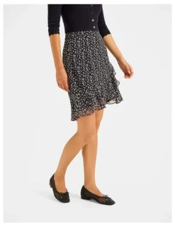 Review Mariner Floral Mini Skirt in Ink