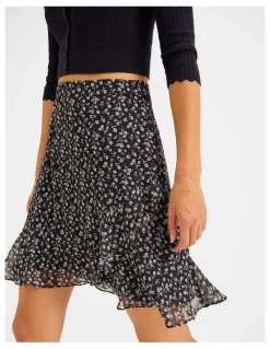 Review Mariner Floral Mini Skirt in Ink