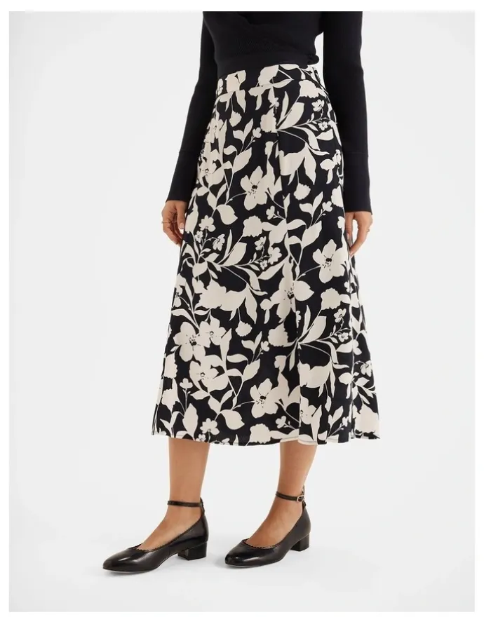 Review Skyline Slip Midi Skirt