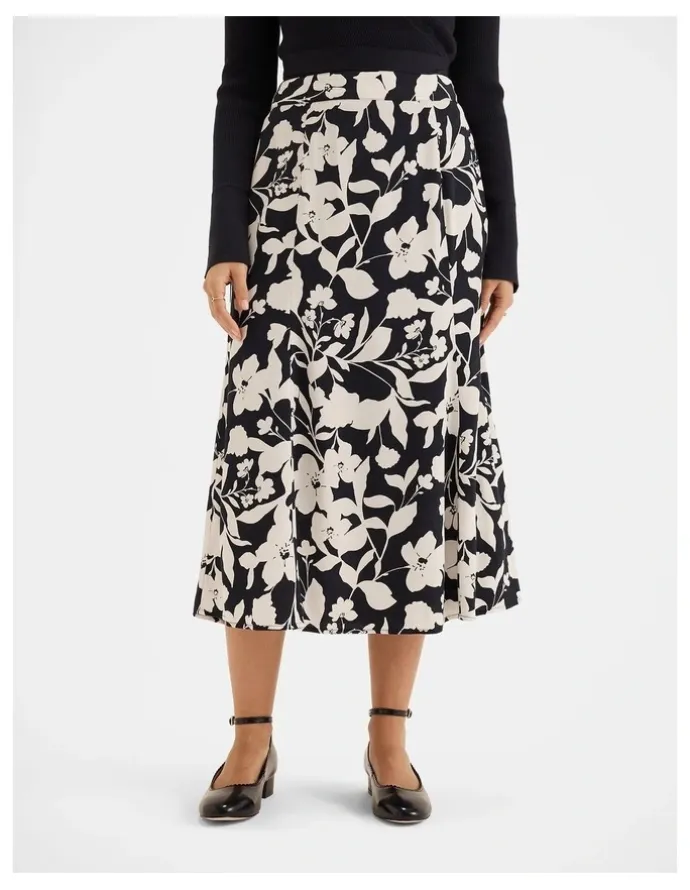 Review Skyline Slip Midi Skirt