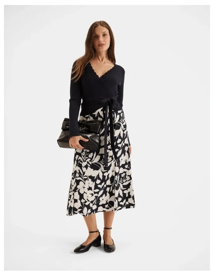 Review Skyline Slip Midi Skirt