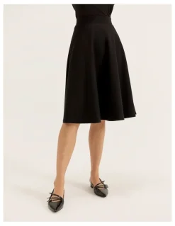 Review Taylor Skater Skirt in Black