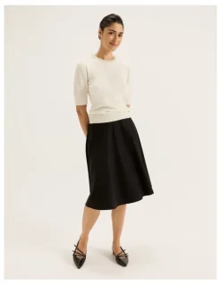 Review Taylor Skater Skirt in Black