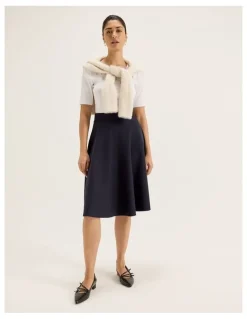 Review Taylor Skater Skirt in Ink