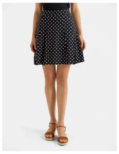 Review Tia Spot Skirt in Ink