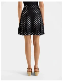 Review Tia Spot Skirt in Ink