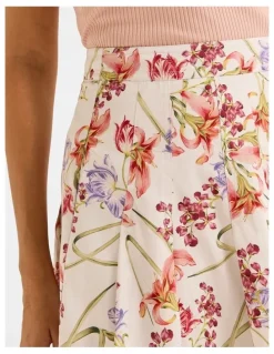 Review Tropics Maxi Skirt in Ivory