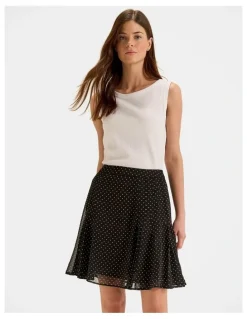 Review Zoe Spot Mini Skirt in Black