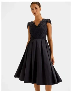 Review Admiration Cocktail Dress in Ink