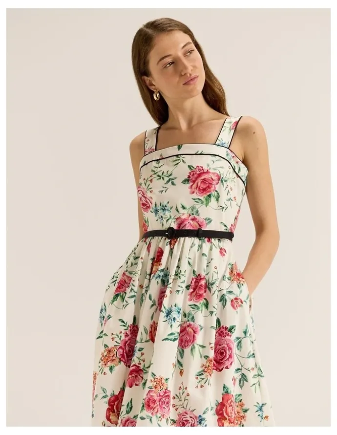Review Artisan Sundress in Ivory