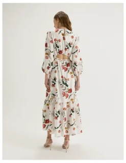 Review Gardenia Maxi Dress in Ivory