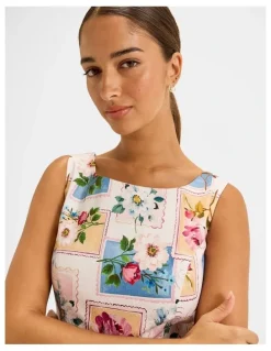 Review Postcards Pleated Dress in Ivory