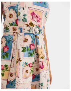 Review Postcards Pleated Dress in Ivory