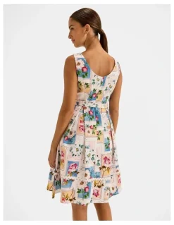 Review Postcards Pleated Dress in Ivory