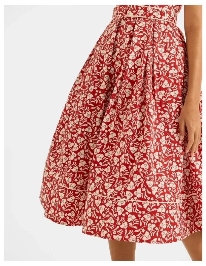 Review St Lucia Sun Dress in Hibiscus