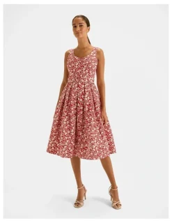 Review St Lucia Sun Dress in Hibiscus