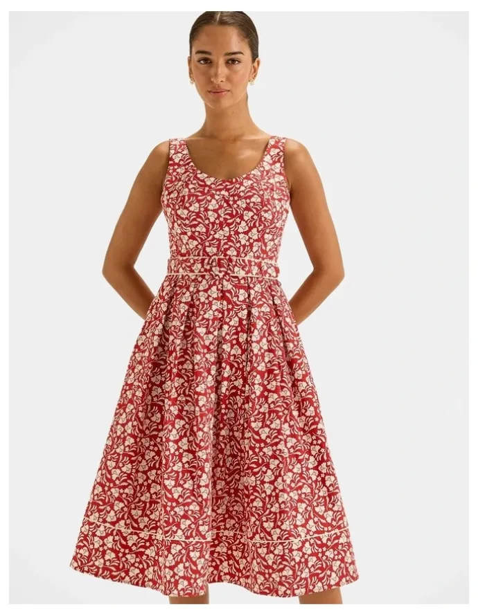 Review St Lucia Sun Dress in Hibiscus