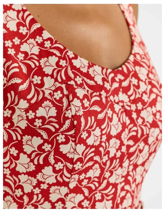 Review St Lucia Sun Dress in Hibiscus