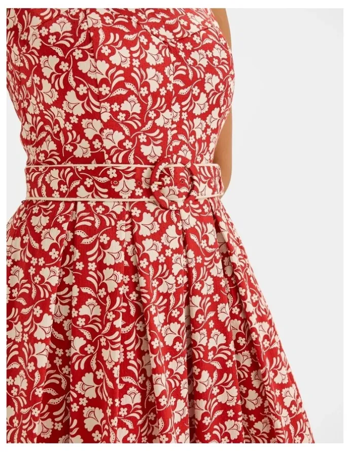 Review St Lucia Sun Dress in Hibiscus