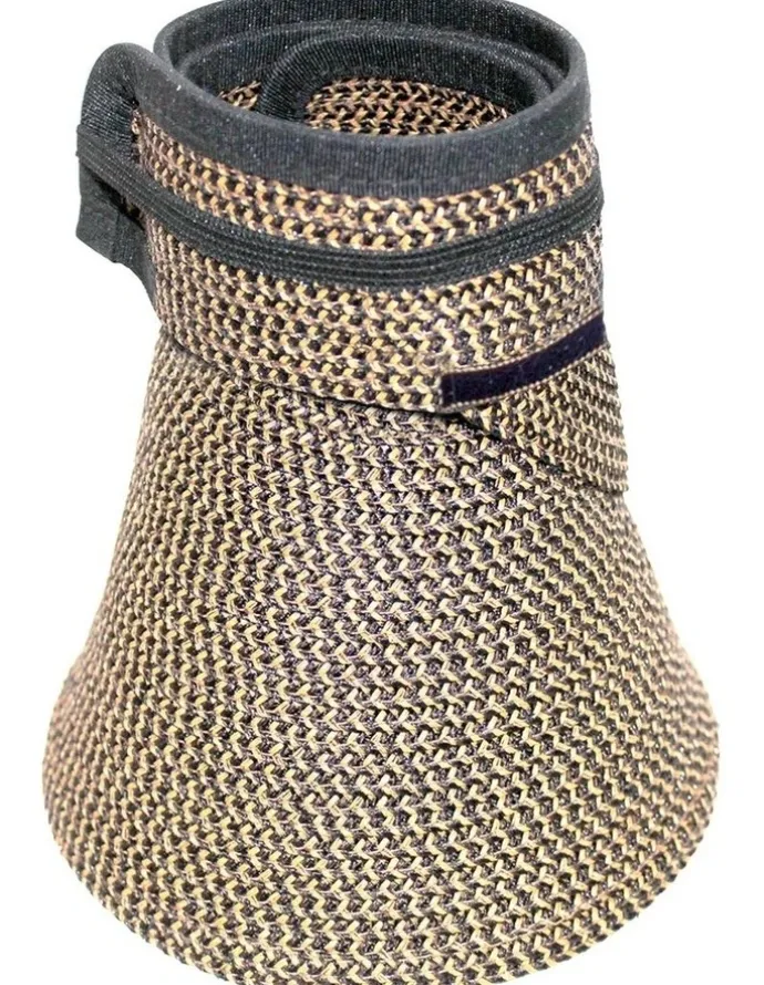 Rigon Cosmopolitan Visor in Black/Tan