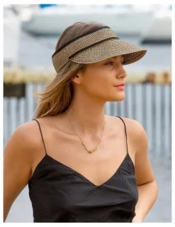Rigon Cosmopolitan Visor in Black/Tan