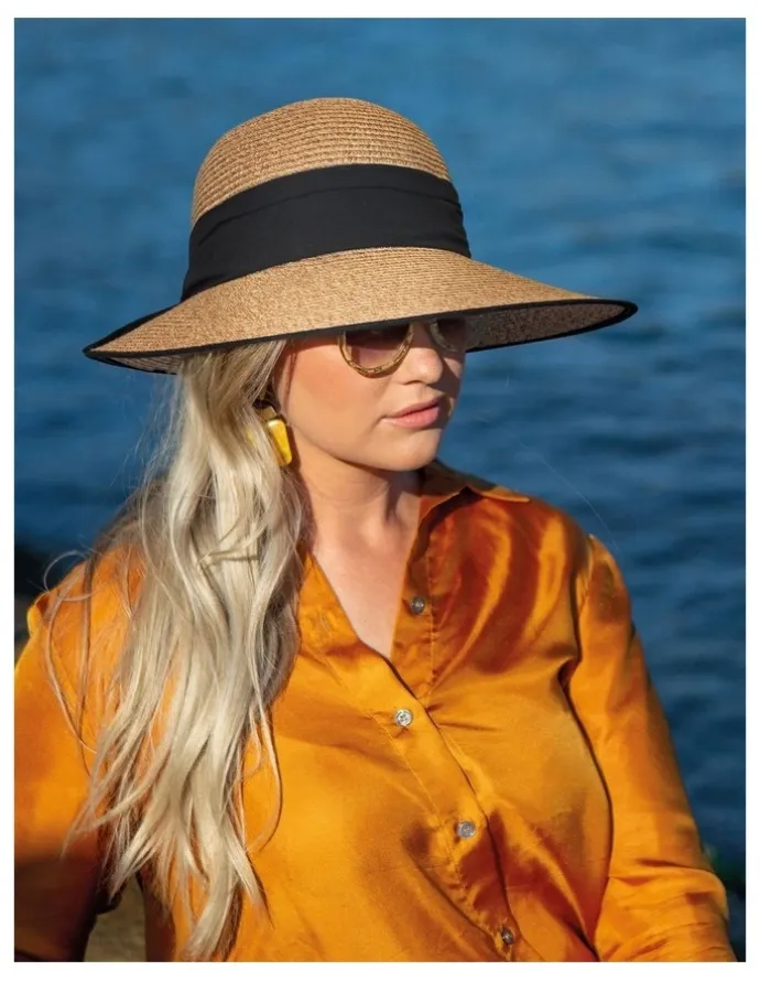 Rigon Debby Sun Cloche Hat in Camel